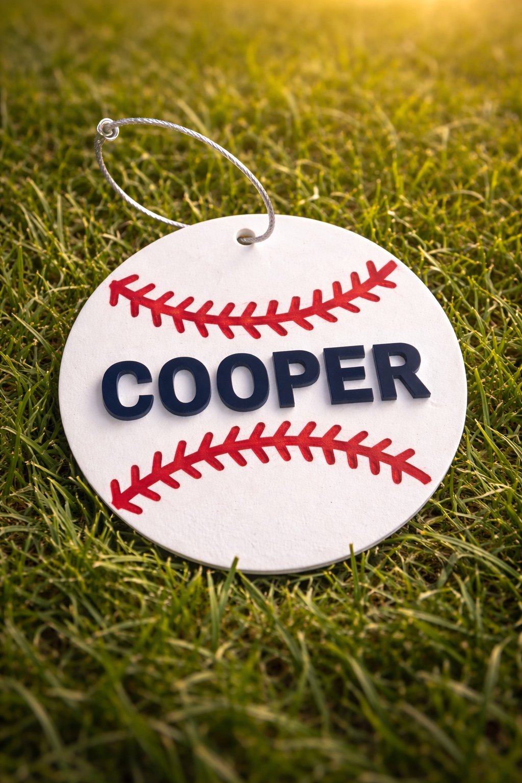 Personalized Baseball Bag Tag