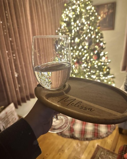 Engravable Wine Glass Snack Holder – Perfect for Charcuterie