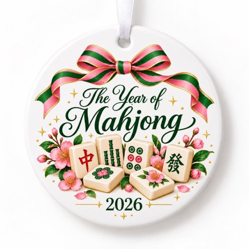 The Year of Mahjong 2026 Ornament