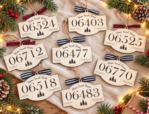 Personalized Zip Code Ornament, Home Sweet Home Town Ornament