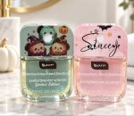 Personalized Halloween Hand Sanitizer Spray – Custom Name Top, Watermelon Scented Pink Spooky Gift