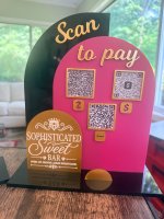 Personalized QR Code Sign Scan to Pay Acrylic Stand