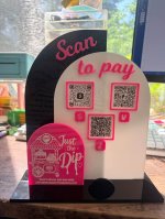 Personalized QR Code Sign Scan to Pay Acrylic Stand