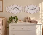 Personalized Floral Nursery Name Sign
